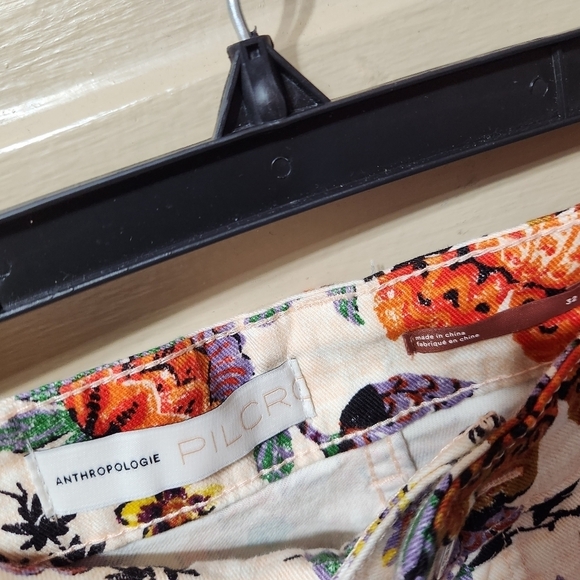 Anthropologie Pilcro High-Rise Floral Print Plus Size Jeans NWT Size: 32 - Picture 7 of 10